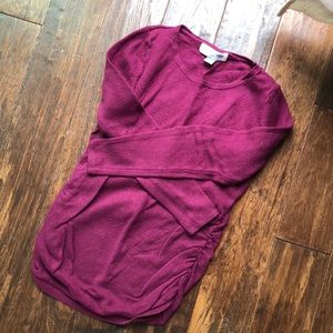 Plum maternity sweater